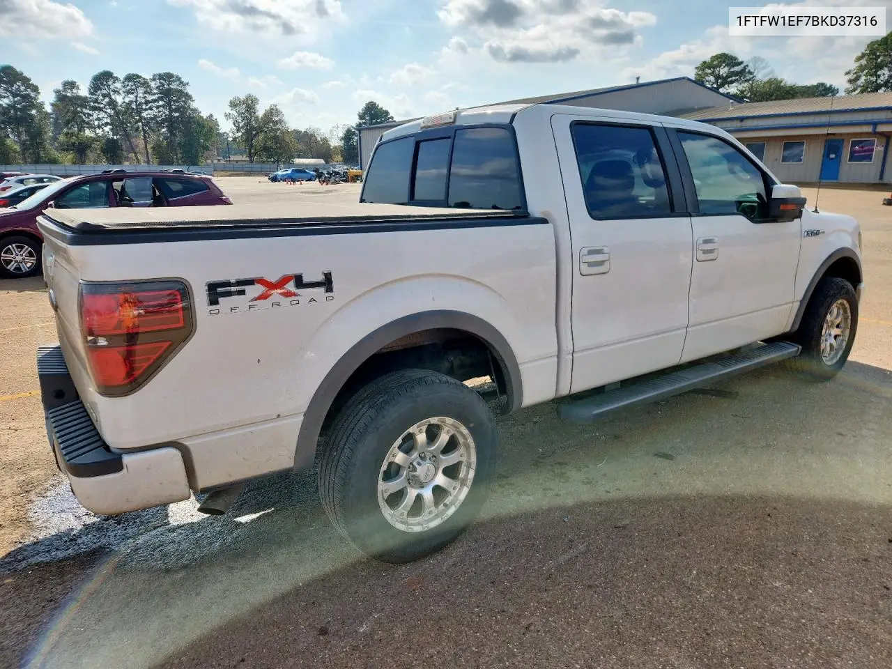 1FTFW1EF7BKD37316 2011 Ford F150 Supercrew