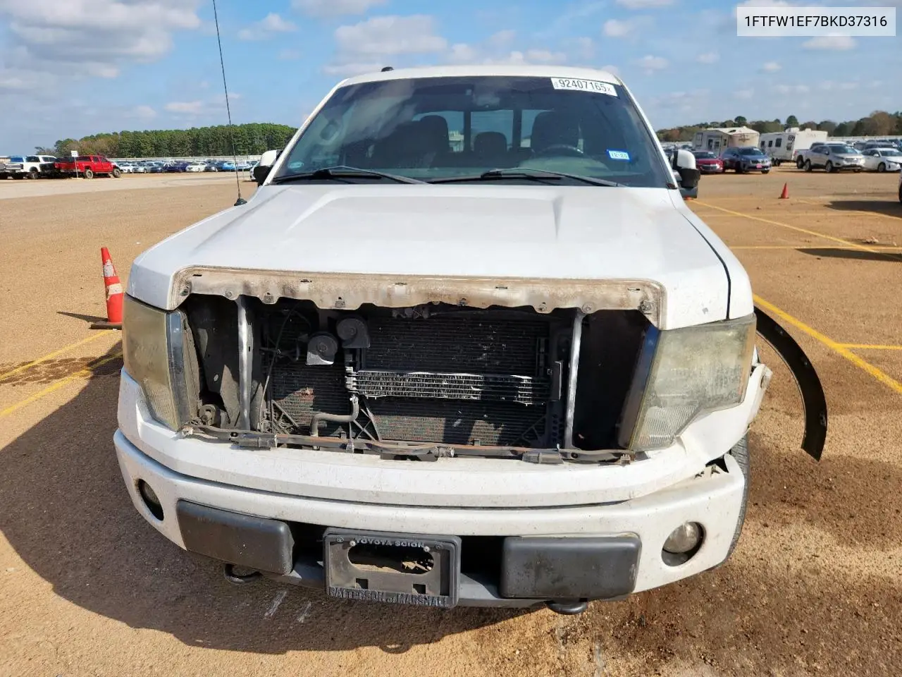 1FTFW1EF7BKD37316 2011 Ford F150 Supercrew