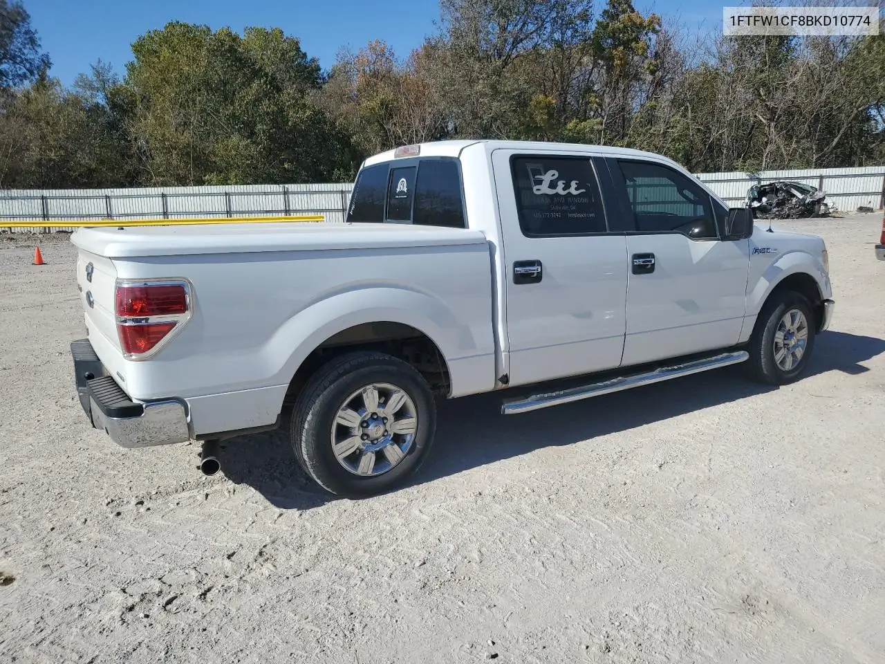 1FTFW1CF8BKD10774 2011 Ford F150 Supercrew