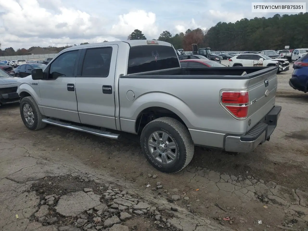 1FTEW1CM1BFB75351 2011 Ford F150 Supercrew