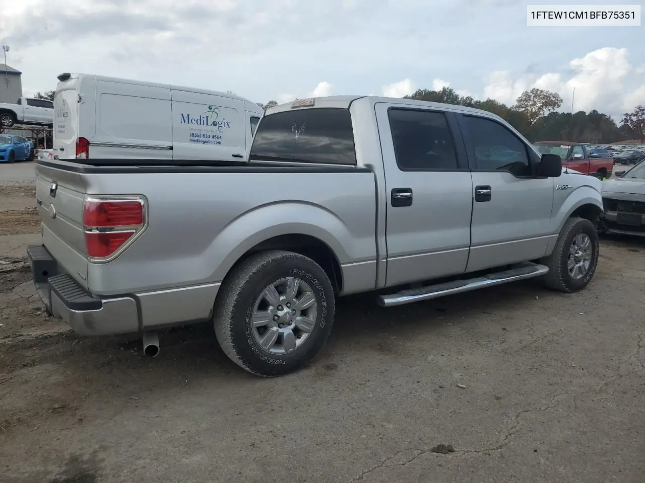 1FTEW1CM1BFB75351 2011 Ford F150 Supercrew