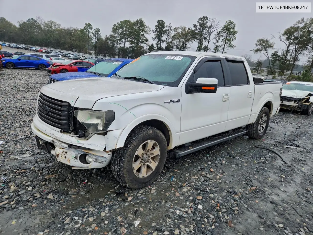 1FTFW1CF4BKE08247 2011 Ford F150 Supercrew