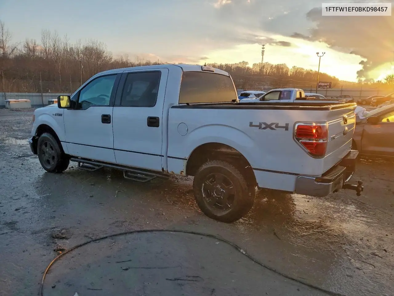 1FTFW1EF0BKD98457 2011 Ford F150 Supercrew