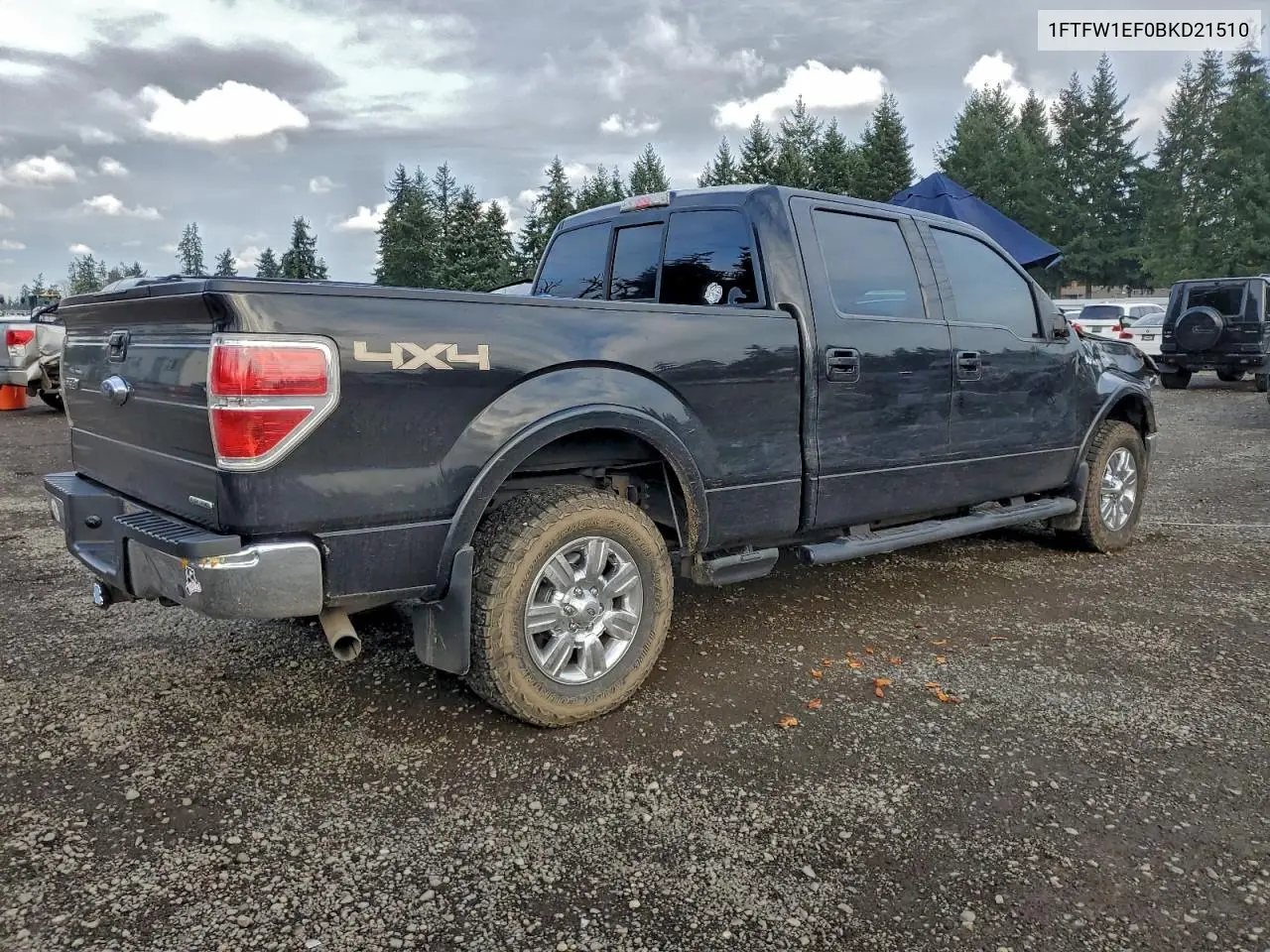 1FTFW1EF0BKD21510 2011 Ford F150 Supercrew