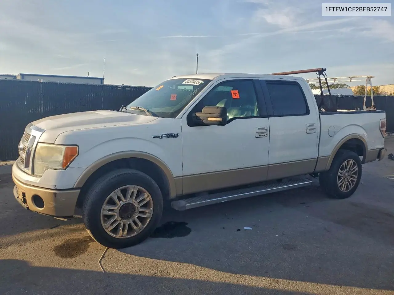 1FTFW1CF2BFB52747 2011 Ford F150 Supercrew