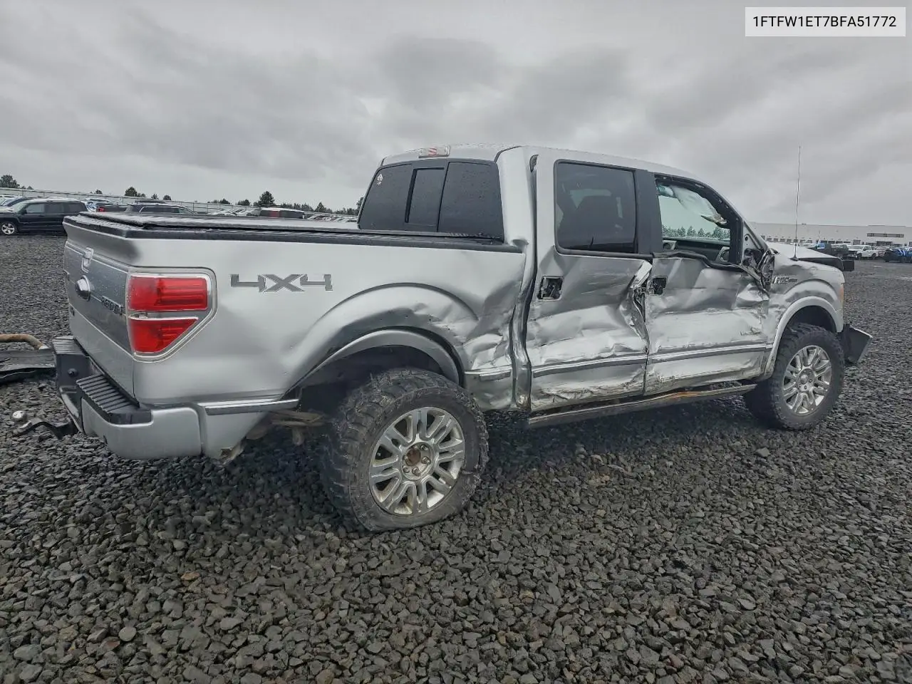 1FTFW1ET7BFA51772 2011 Ford F150 Supercrew
