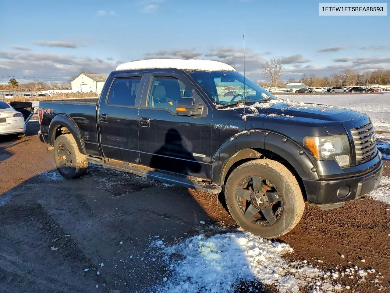 1FTFW1ET5BFA88593 2011 Ford F150 Supercrew