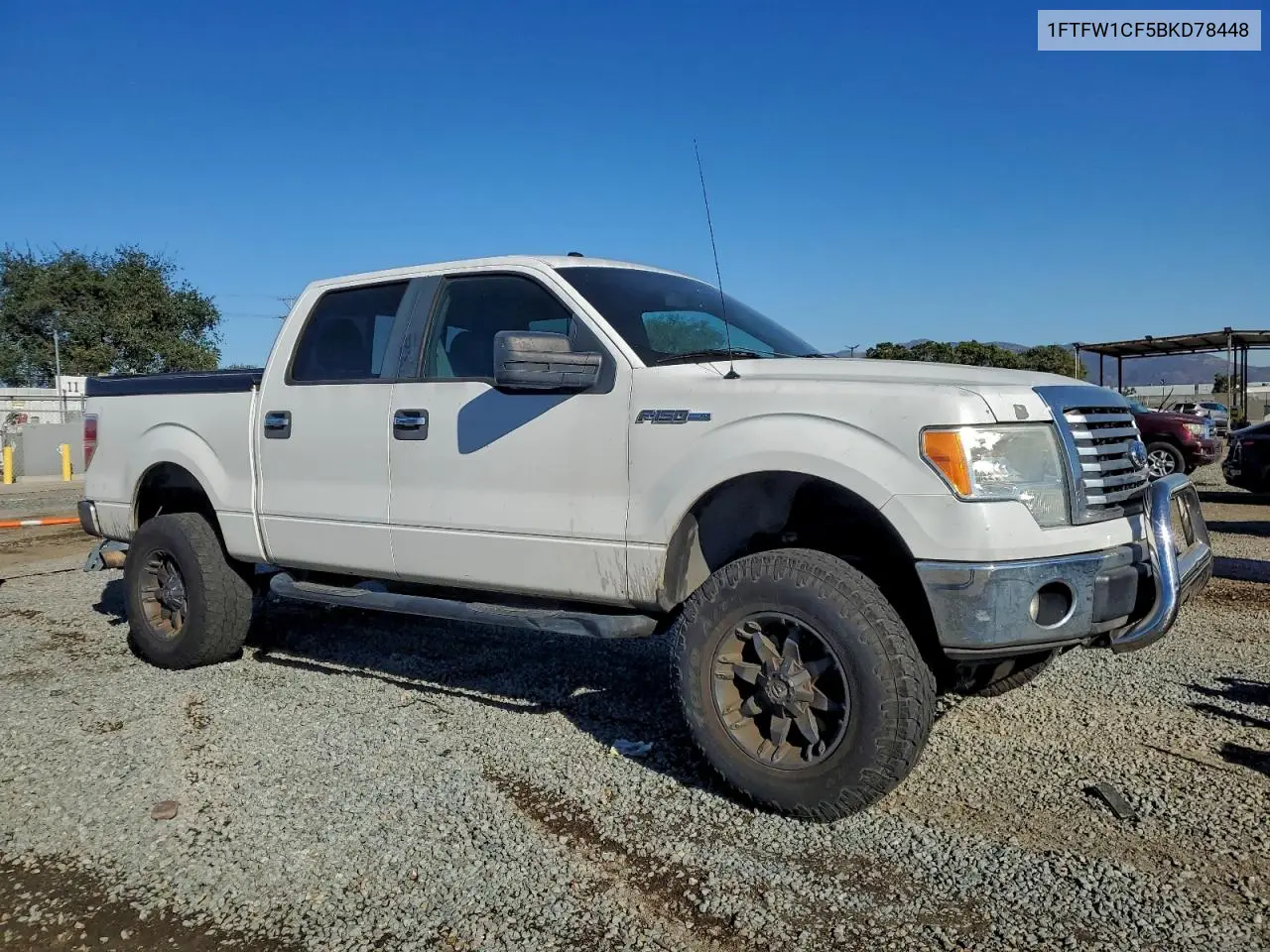 1FTFW1CF5BKD78448 2011 Ford F150 Supercrew