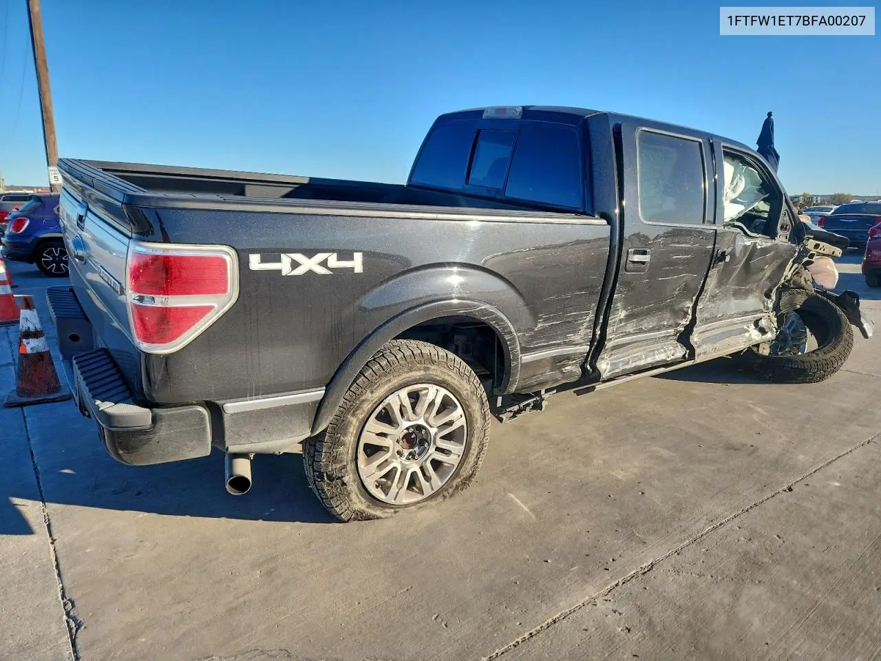 1FTFW1ET7BFA00207 2011 Ford F150 Supercrew