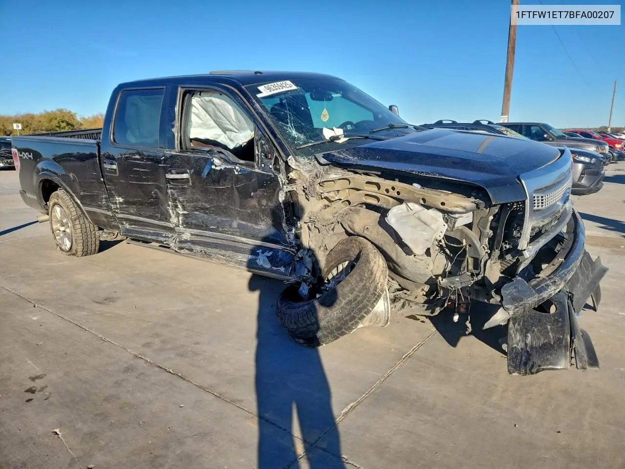 1FTFW1ET7BFA00207 2011 Ford F150 Supercrew