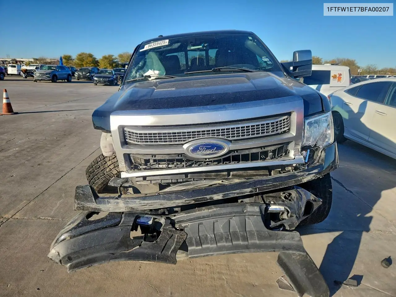 1FTFW1ET7BFA00207 2011 Ford F150 Supercrew