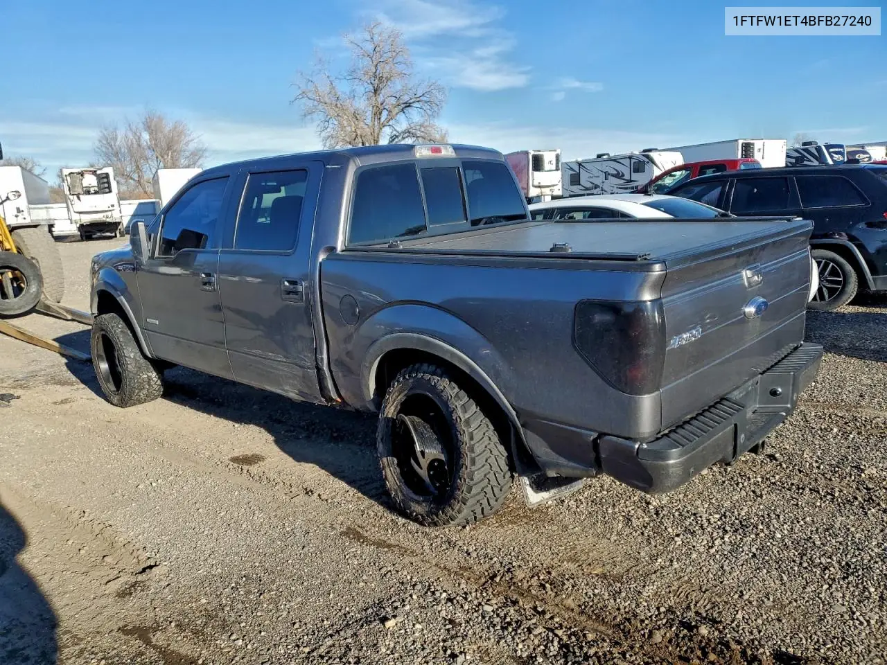1FTFW1ET4BFB27240 2011 Ford F150 Supercrew