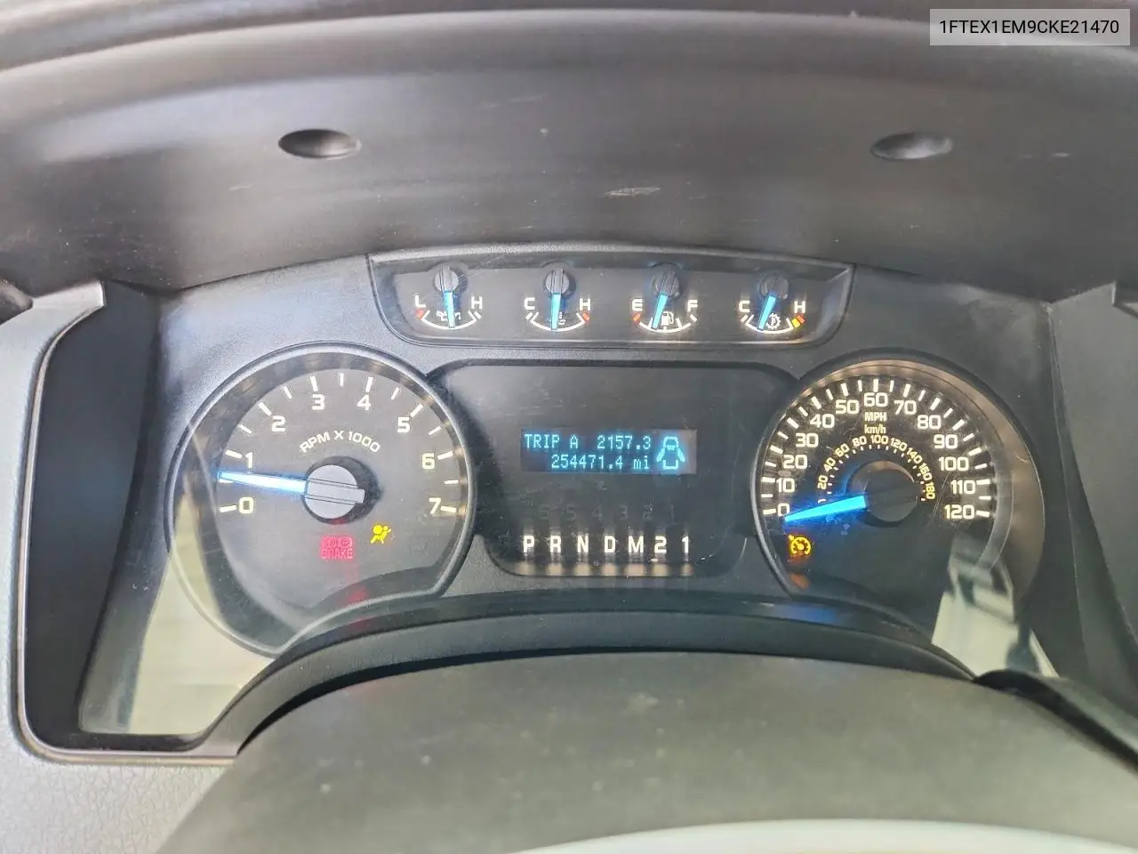 1FTEX1EM9CKE21470 2012 Ford F150 Super Cab