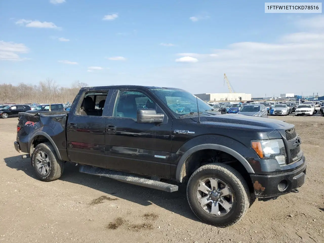 1FTFW1ET1CKD78516 2012 Ford F150 Supercrew