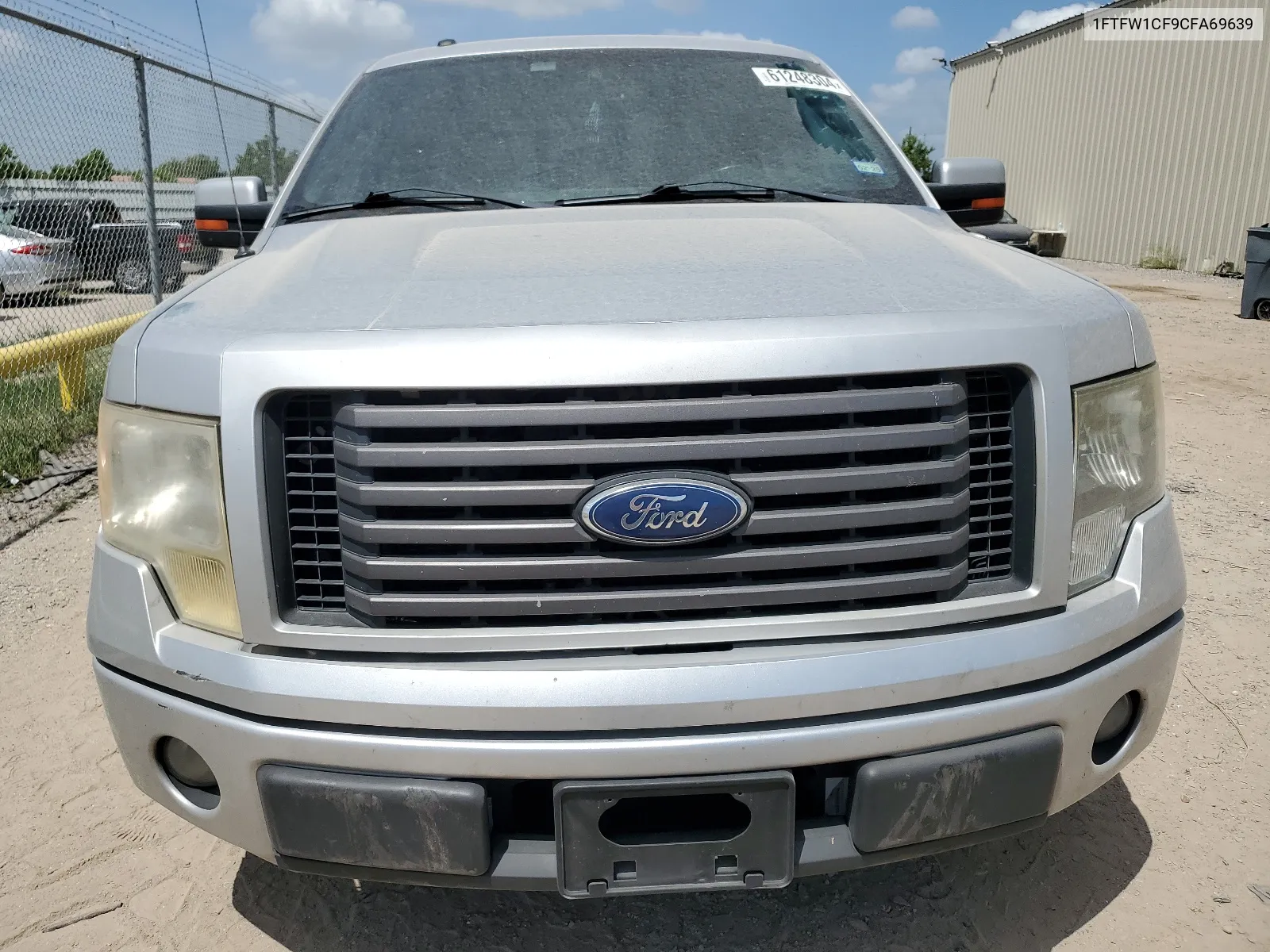 2012 Ford F150 Supercrew VIN: 1FTFW1CF9CFA69639 Lot: 61248304