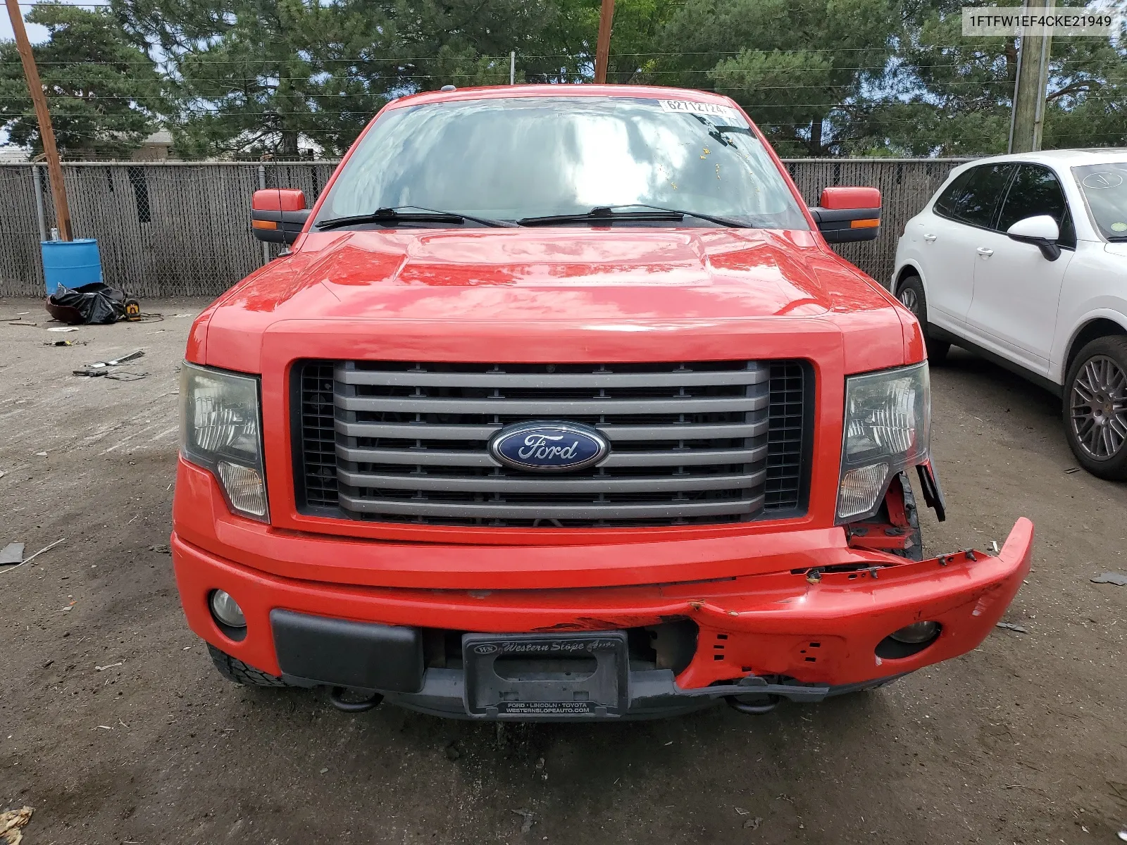 2012 Ford F150 Supercrew VIN: 1FTFW1EF4CKE21949 Lot: 62712724