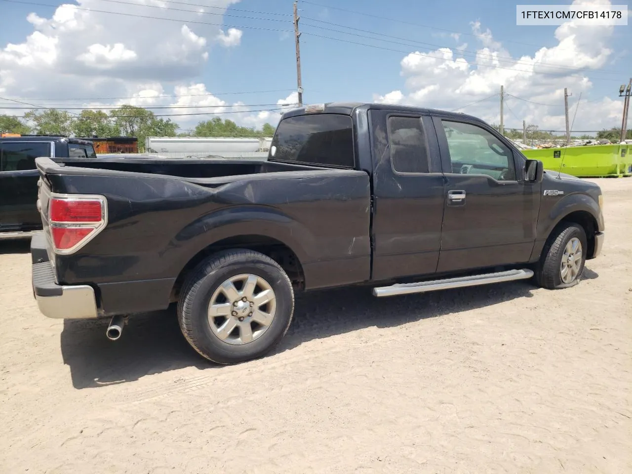 2012 Ford F150 Super Cab VIN: 1FTEX1CM7CFB14178 Lot: 67412914