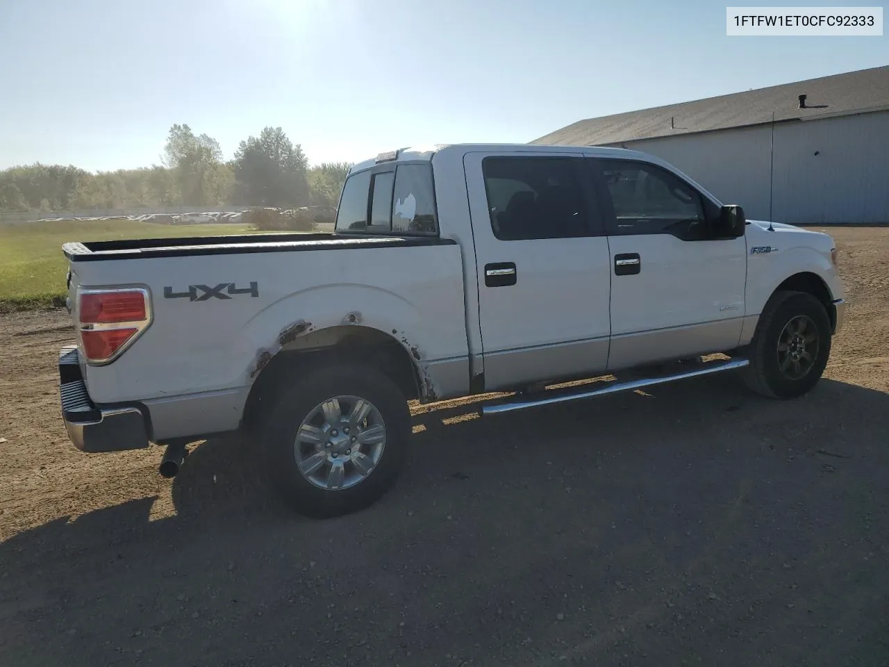 2012 Ford F150 Supercrew VIN: 1FTFW1ET0CFC92333 Lot: 72558304