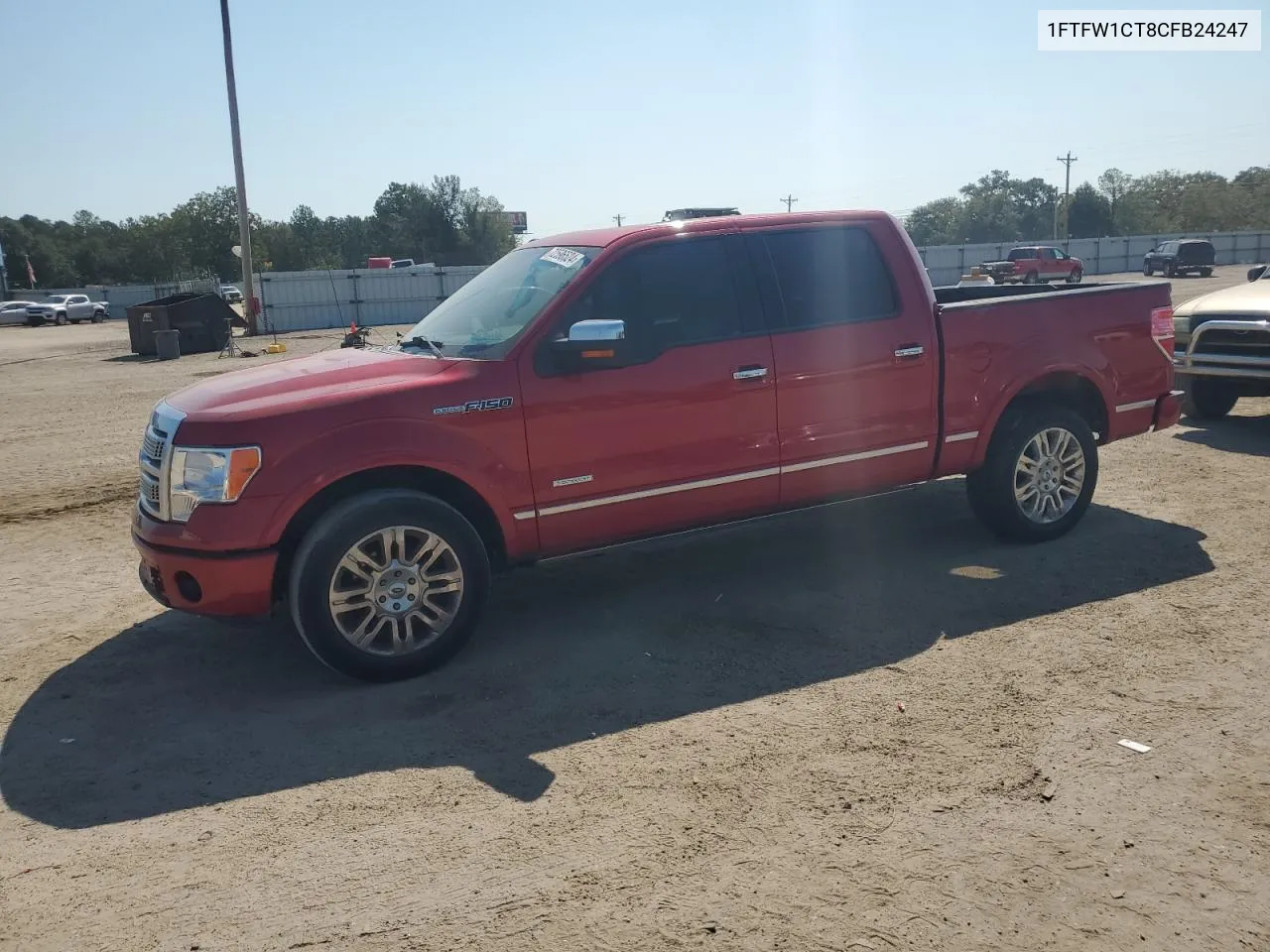 2012 Ford F150 Supercrew VIN: 1FTFW1CT8CFB24247 Lot: 72596524