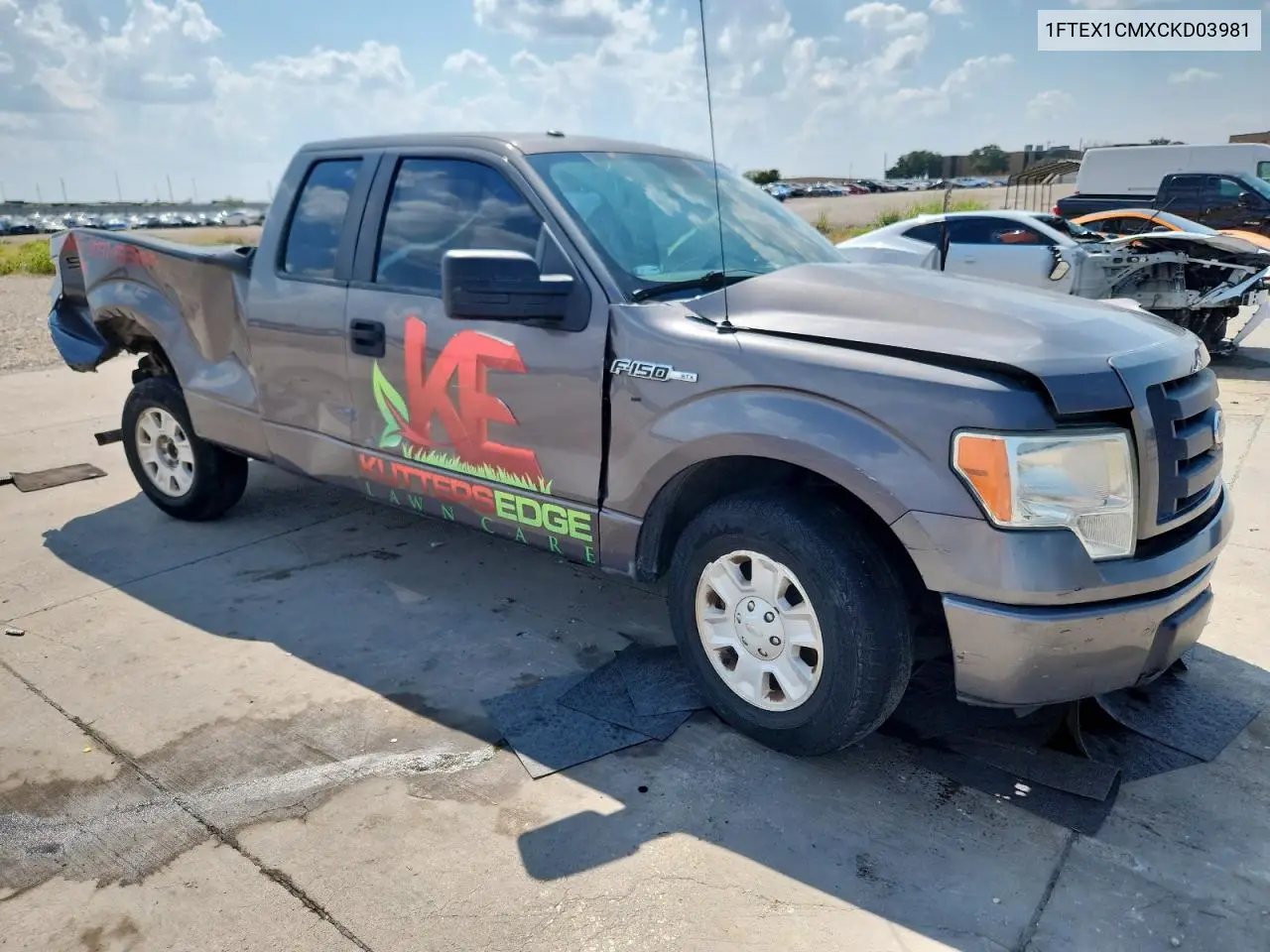 1FTEX1CMXCKD03981 2012 Ford F150 Super Cab