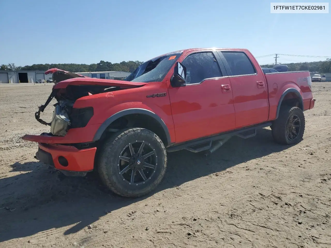 1FTFW1ET7CKE02981 2012 Ford F150 Supercrew