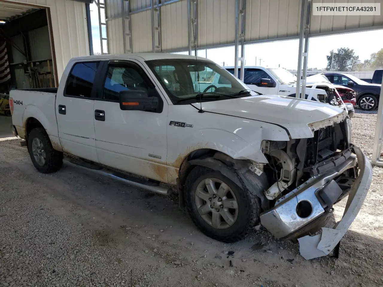 1FTFW1ET1CFA43281 2012 Ford F150 Supercrew