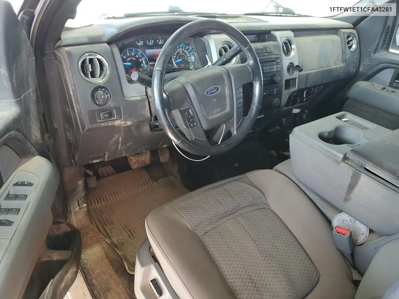 1FTFW1ET1CFA43281 2012 Ford F150 Supercrew