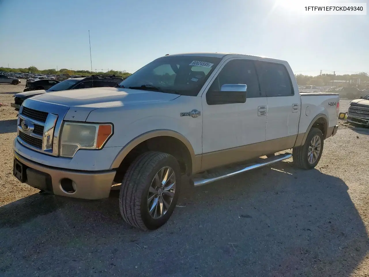 1FTFW1EF7CKD49340 2012 Ford F150 Supercrew