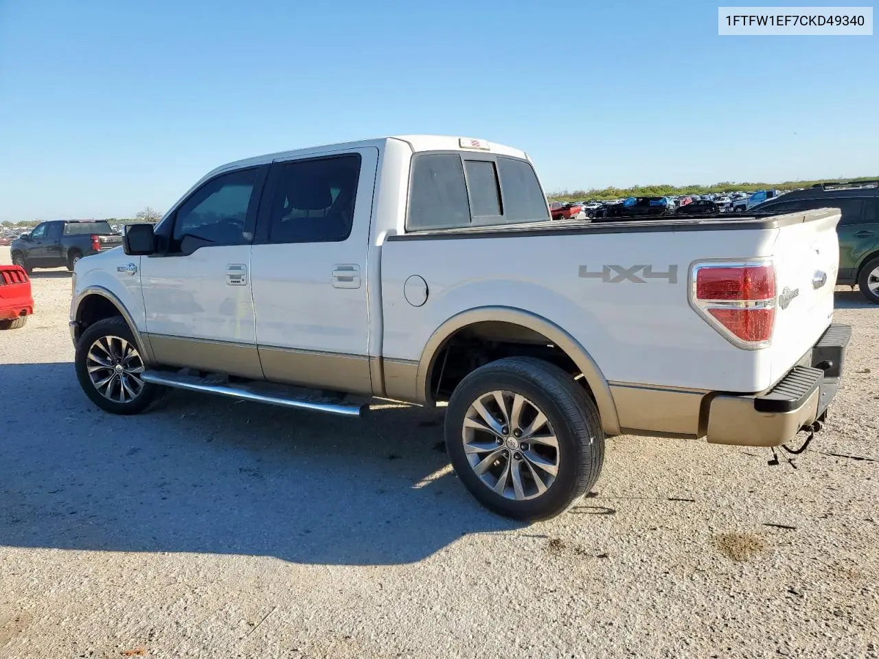 1FTFW1EF7CKD49340 2012 Ford F150 Supercrew