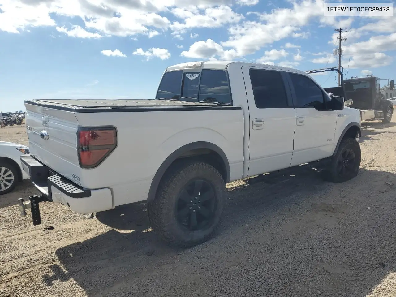 1FTFW1ET0CFC89478 2012 Ford F150 Supercrew