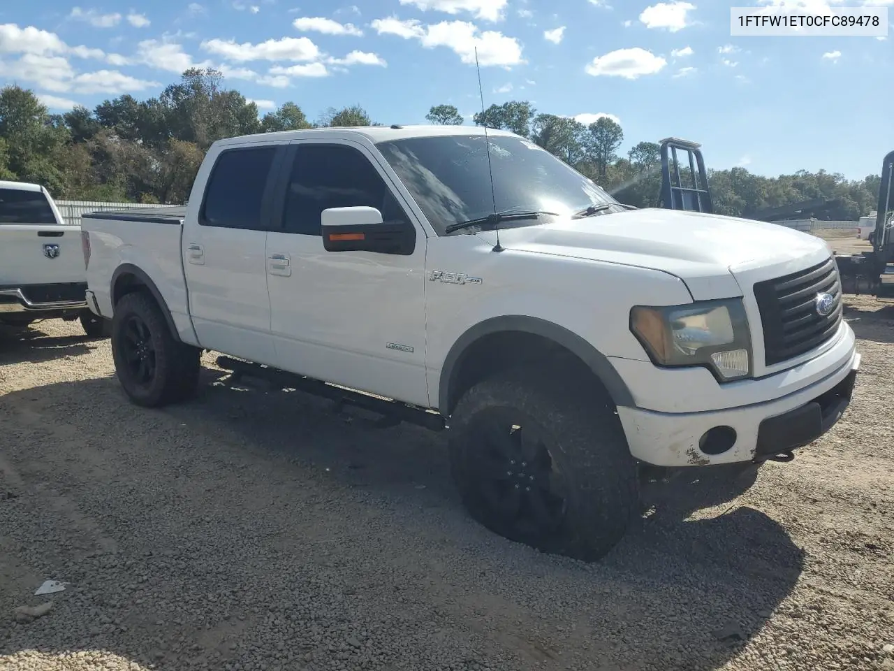 1FTFW1ET0CFC89478 2012 Ford F150 Supercrew