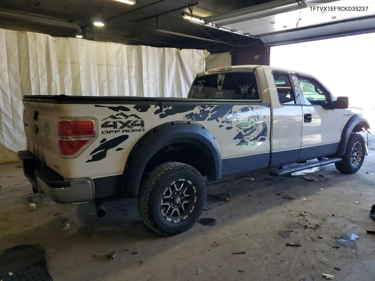 1FTVX1EF9CKD35237 2012 Ford F150 Super Cab