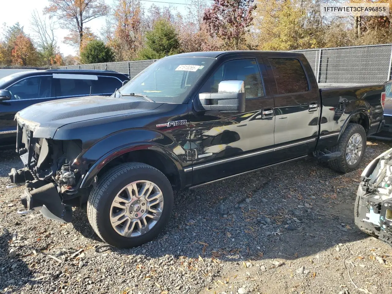 1FTFW1ET3CFA96855 2012 Ford F150 Supercrew