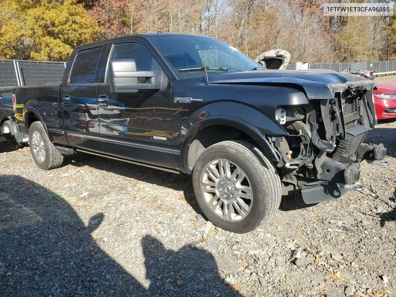 1FTFW1ET3CFA96855 2012 Ford F150 Supercrew
