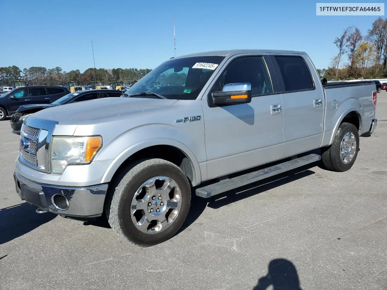 1FTFW1EF3CFA64465 2012 Ford F150 Supercrew