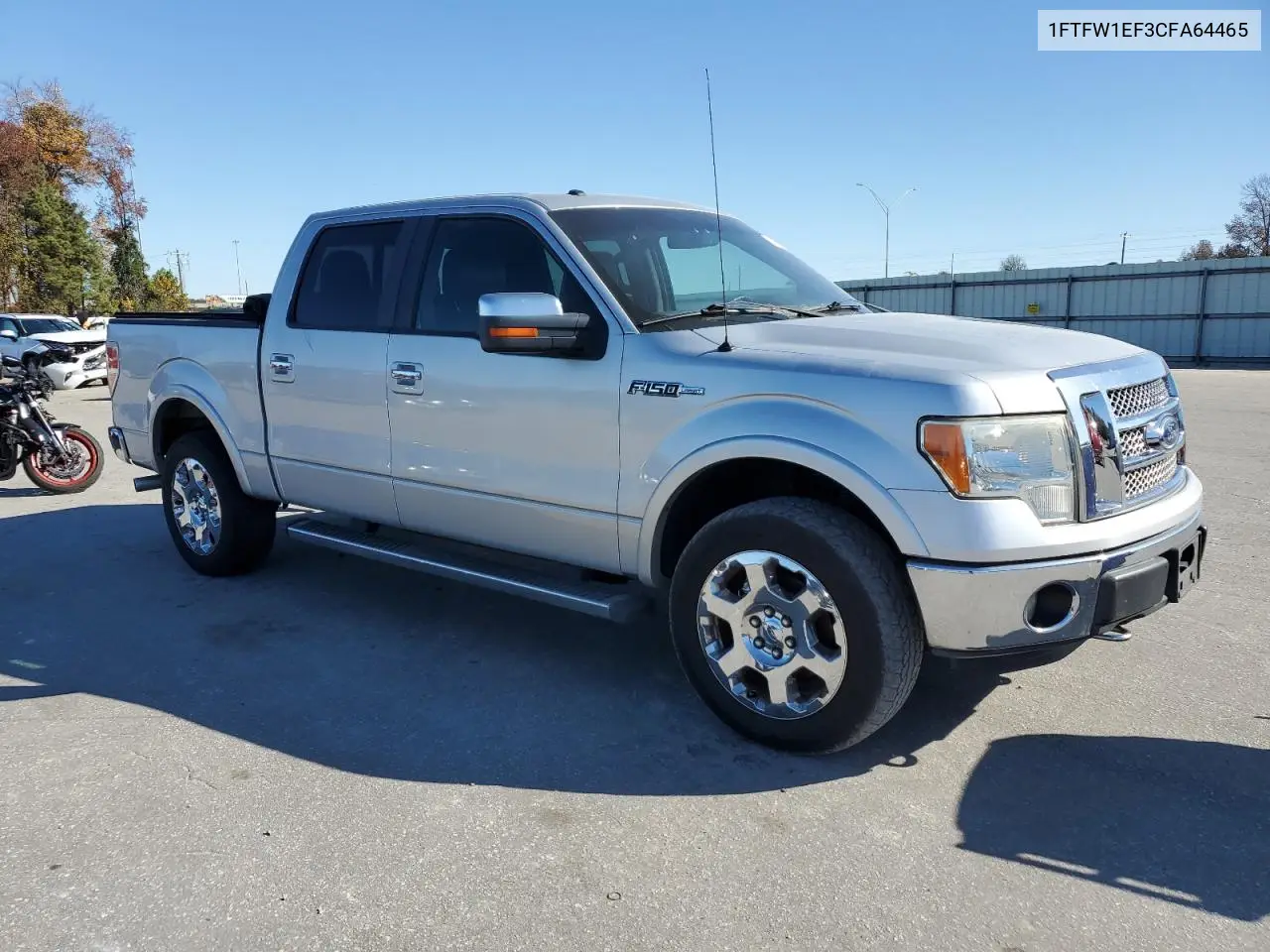 1FTFW1EF3CFA64465 2012 Ford F150 Supercrew