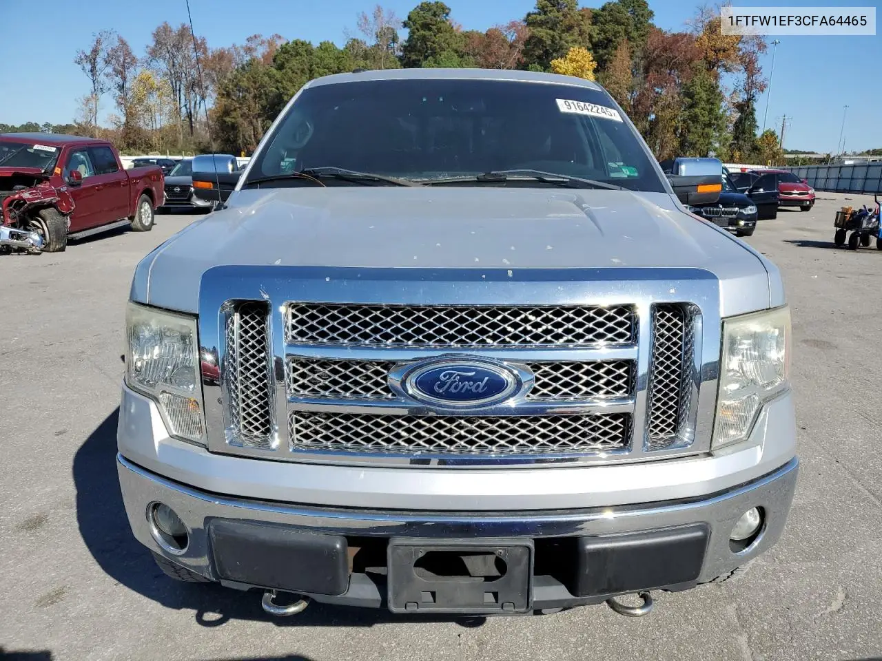1FTFW1EF3CFA64465 2012 Ford F150 Supercrew