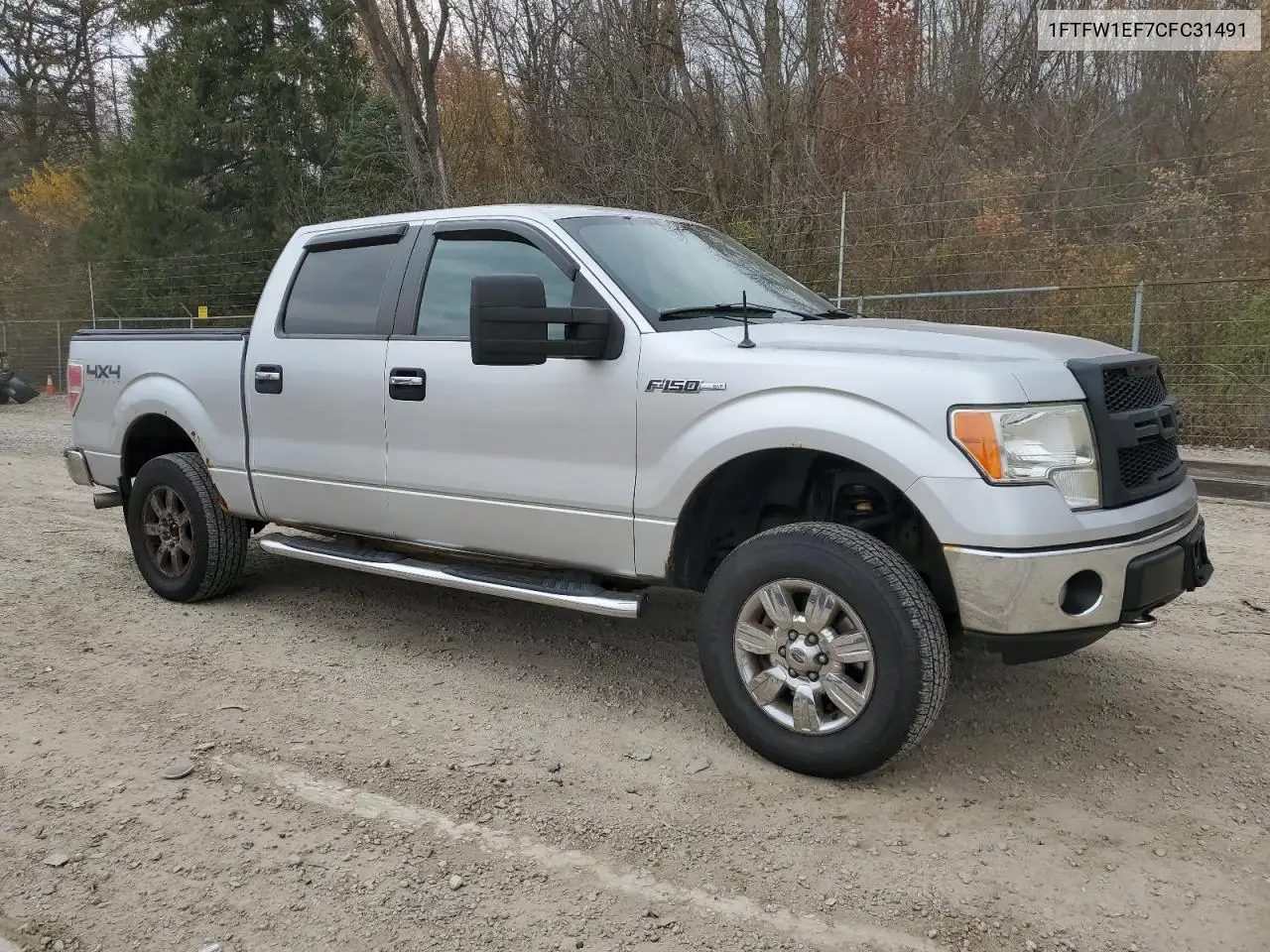 1FTFW1EF7CFC31491 2012 Ford F150 Supercrew
