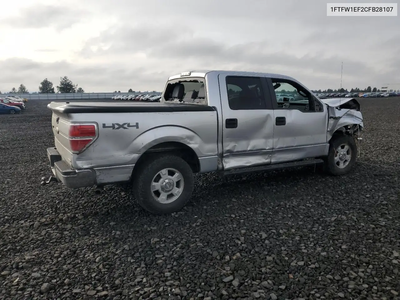 1FTFW1EF2CFB28107 2012 Ford F150 Supercrew