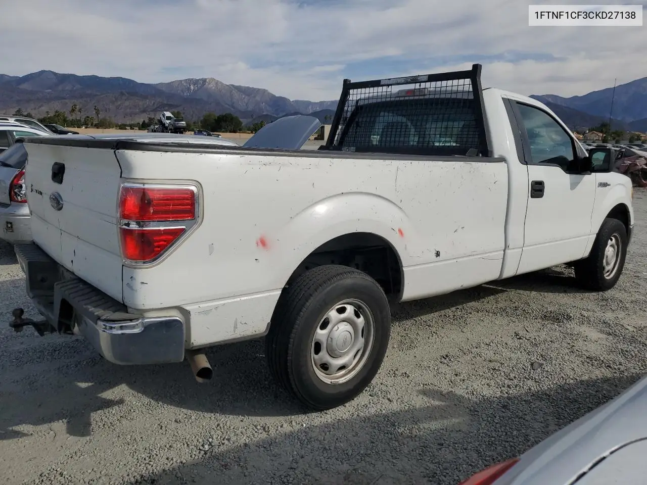 1FTNF1CF3CKD27138 2012 Ford F150