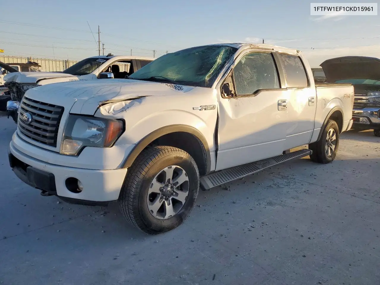 1FTFW1EF1CKD15961 2012 Ford F150 Supercrew