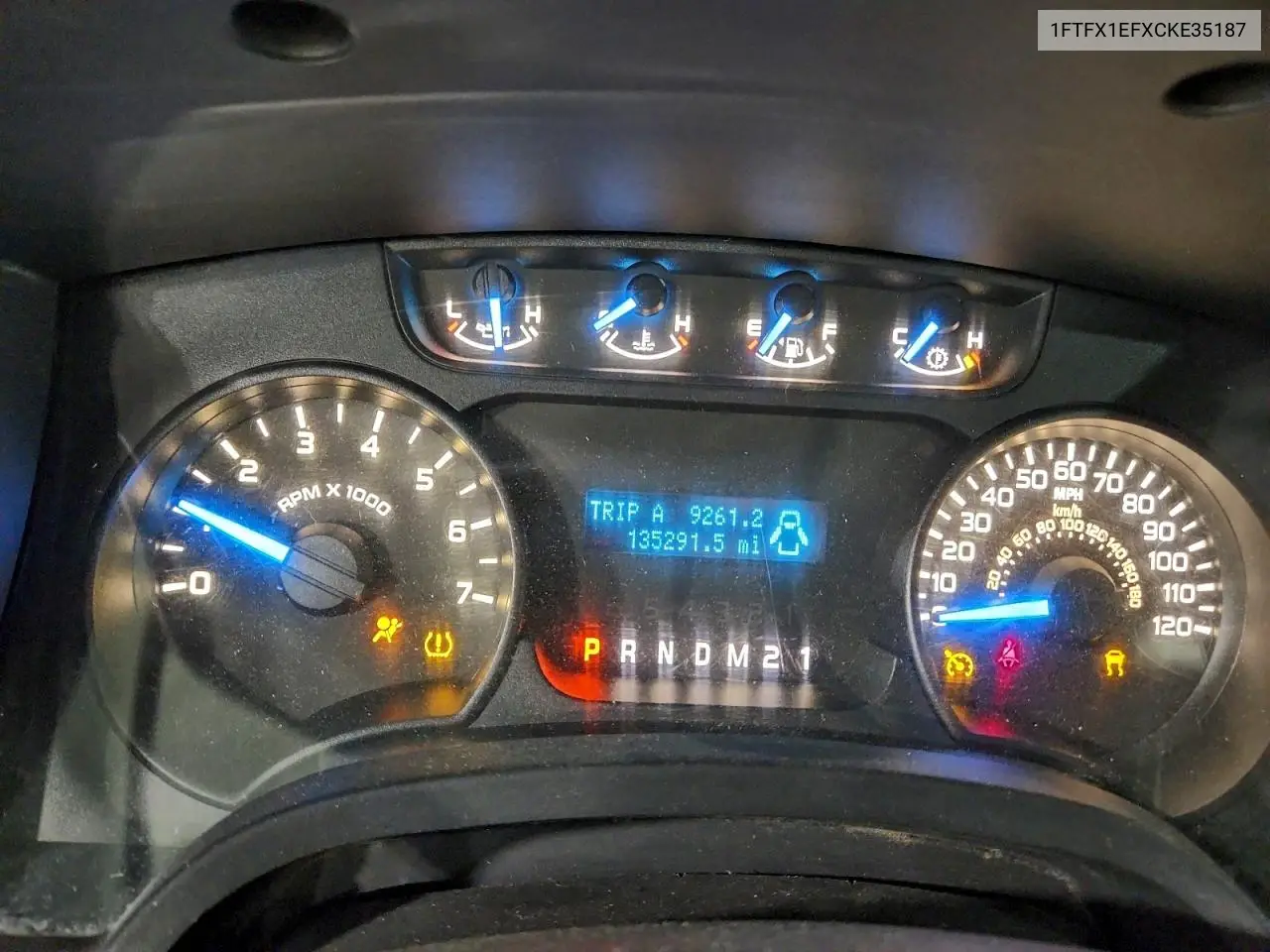 1FTFX1EFXCKE35187 2012 Ford F150 Super Cab
