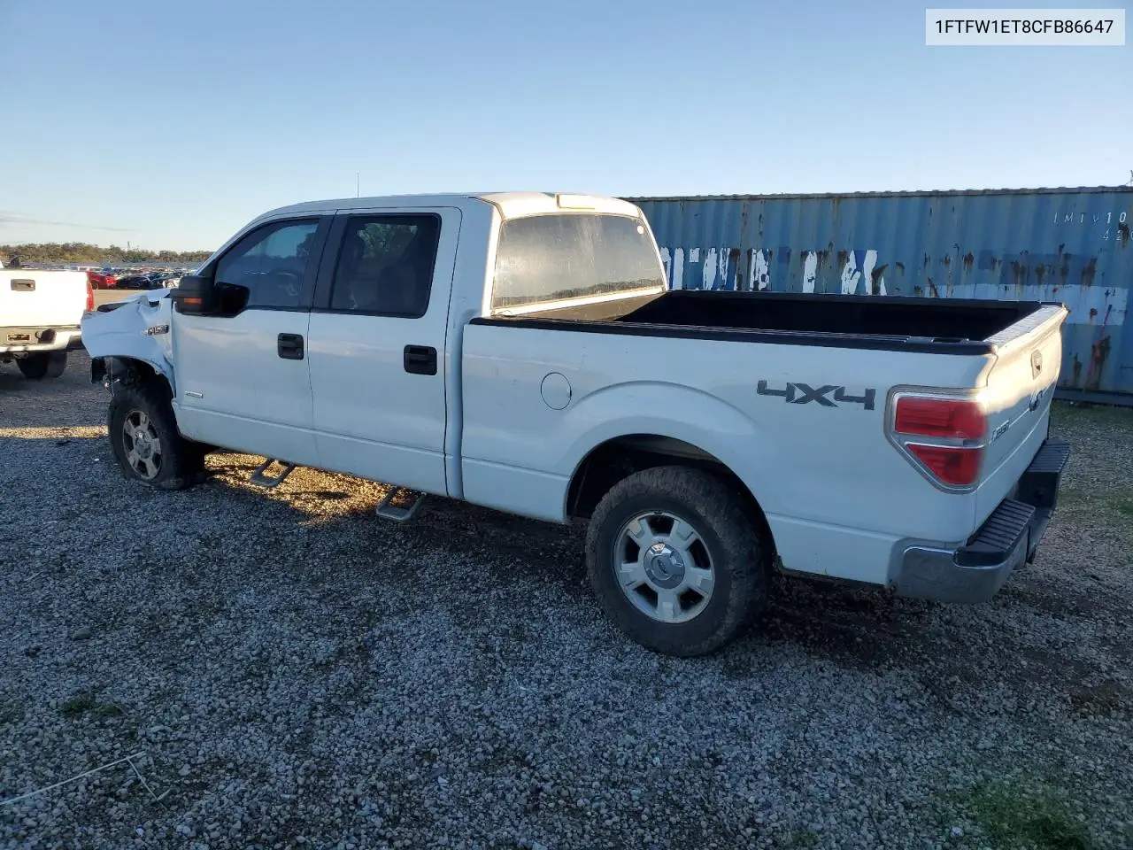 1FTFW1ET8CFB86647 2012 Ford F150 Supercrew