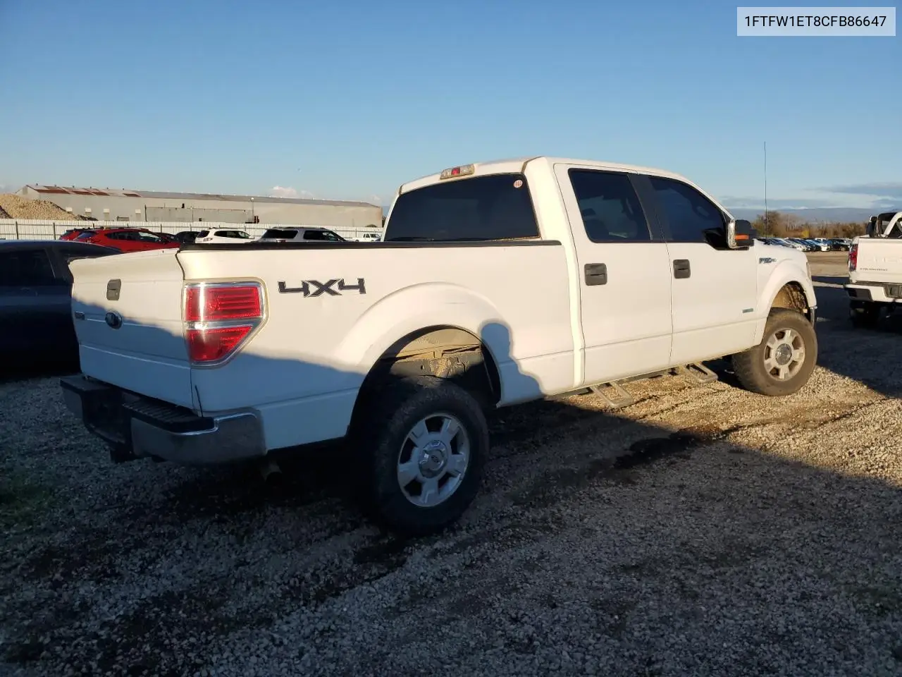 1FTFW1ET8CFB86647 2012 Ford F150 Supercrew