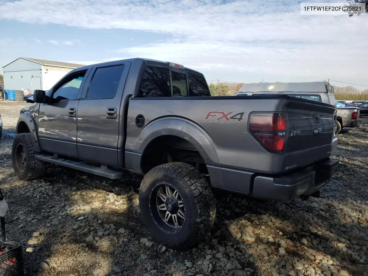 1FTFW1EF2CFC75821 2012 Ford F150 Supercrew