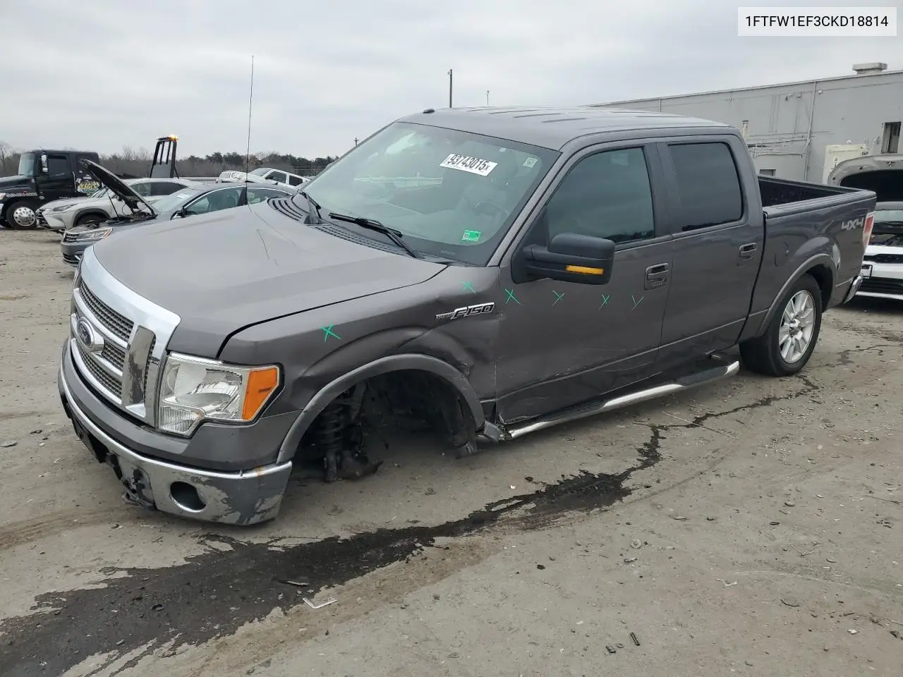1FTFW1EF3CKD18814 2012 Ford F150 Supercrew
