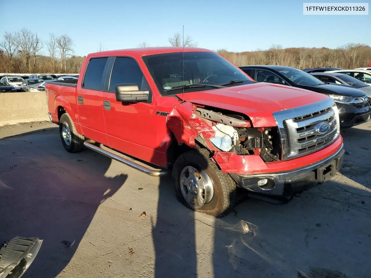 1FTFW1EFXCKD11326 2012 Ford F150 Supercrew