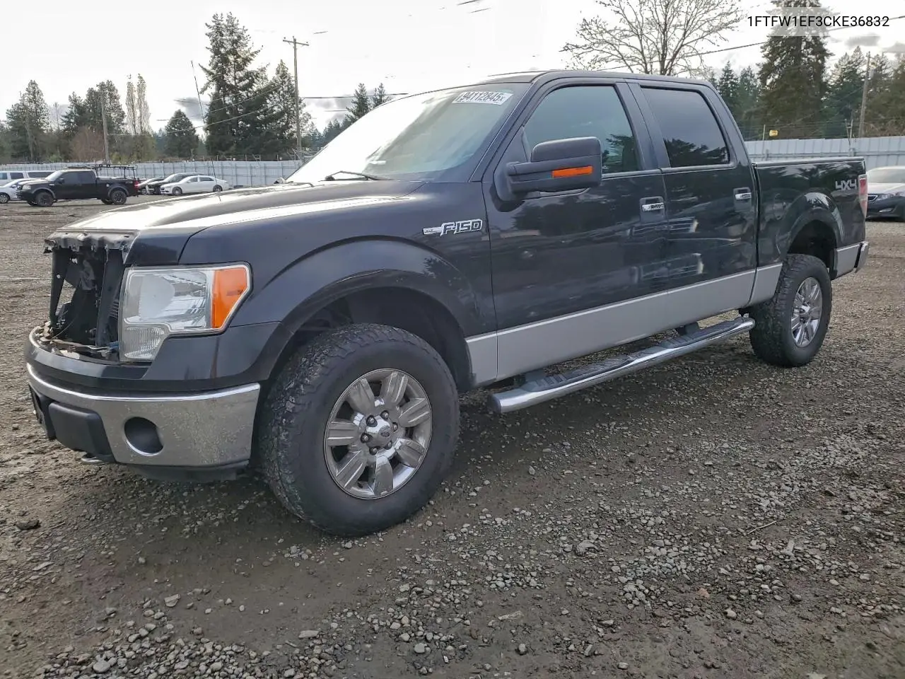 1FTFW1EF3CKE36832 2012 Ford F150 Supercrew