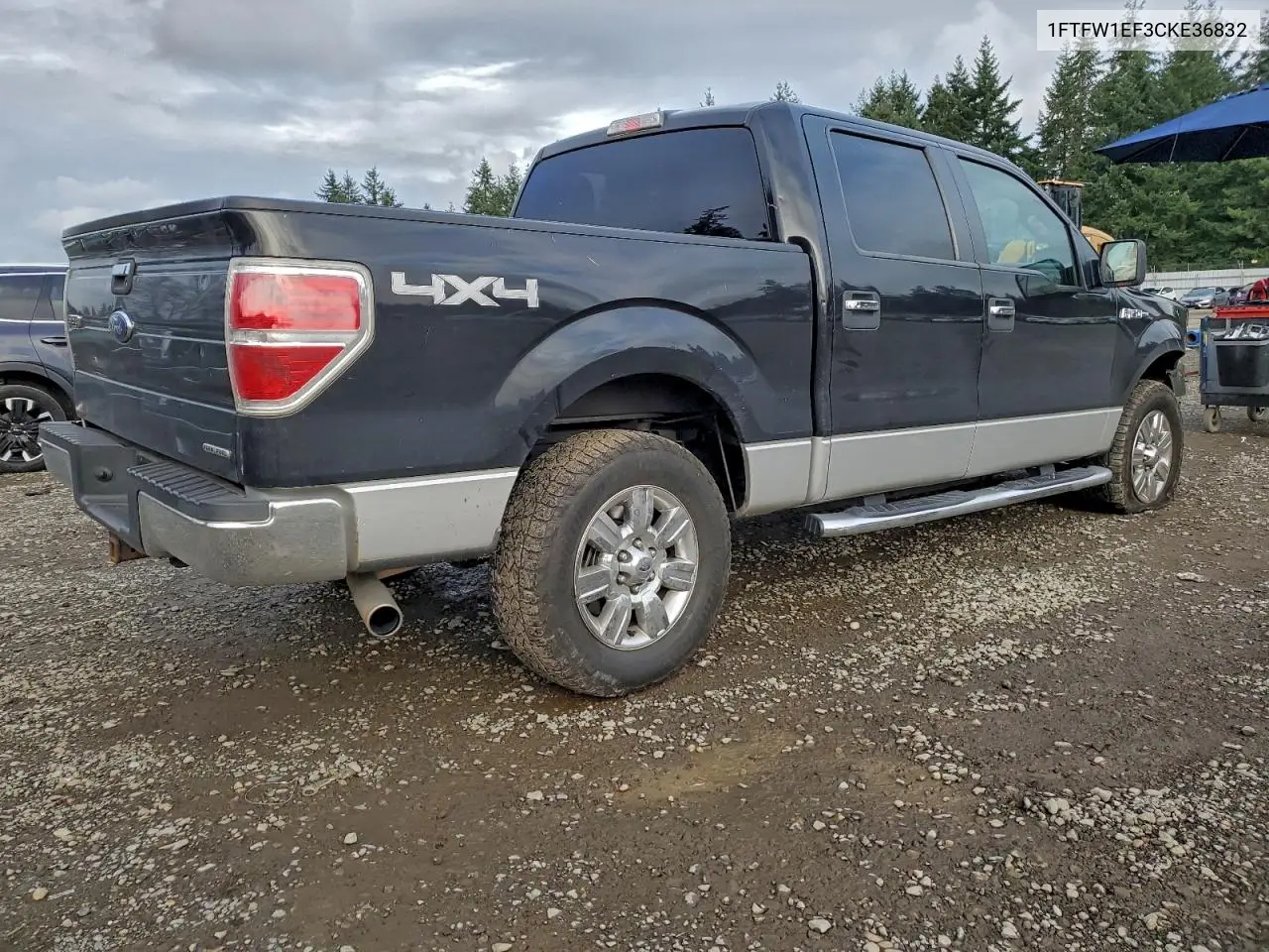 1FTFW1EF3CKE36832 2012 Ford F150 Supercrew