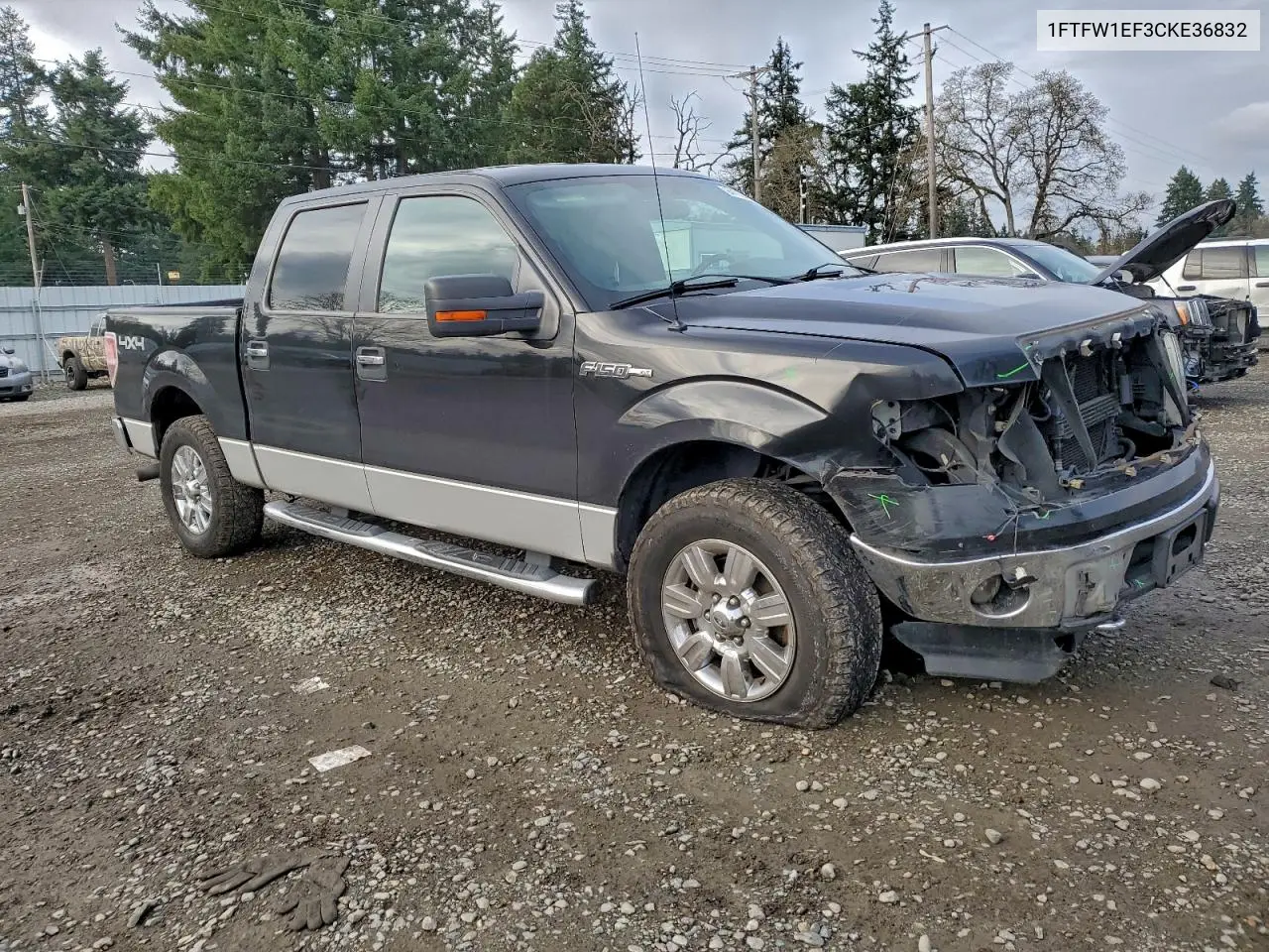 1FTFW1EF3CKE36832 2012 Ford F150 Supercrew